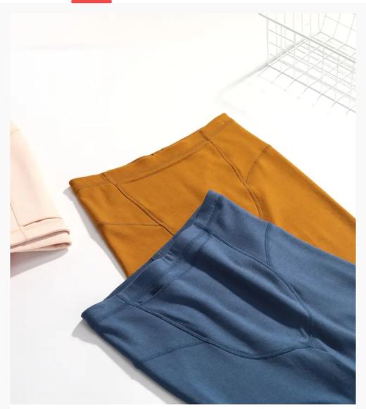 5F EmbryForm安莉芳纯色含羊毛收腹护膝修身打底暖裤 商品图1