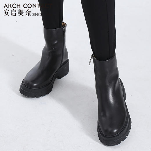 ARCHCONTACT安启美奈舒适低跟女靴 商品图12