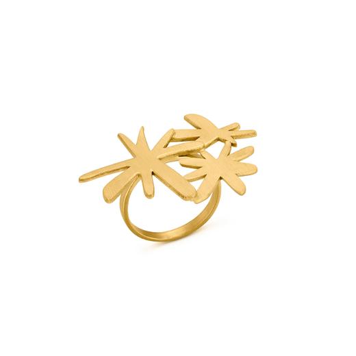 北京仓｜Joidart-MIRÓ-金色 雪花 戒指［西班牙设计师］ 商品图1