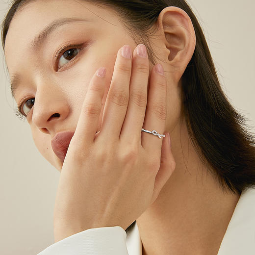 卡蒂罗缘系一生情侣对戒一对纯银款戒指男女小众设计2022年新款潮 商品图1