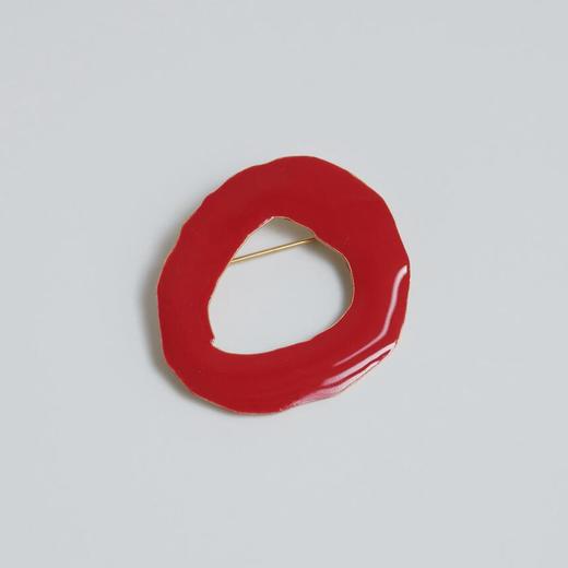 北京仓｜Joidart-MIRÓ-红色 珐琅 胸针［西班牙设计师］ 商品图2