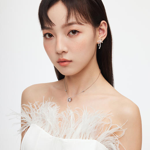 KADER卡蒂罗 心动光芒项链 S925银 气质简约ins小众设计女纯银轻奢小众设计款锁骨链2022年新款 商品图4