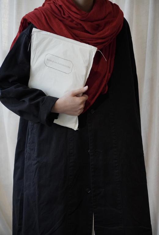 (5折) HARVESTY 卡其/黑色长外套大衣 商品图12