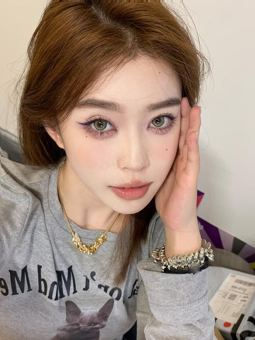 『日抛中直径』WOOLILENS-龙井辣妹-14.2mm 【日抛 0-800度 无525/575 】 商品图7