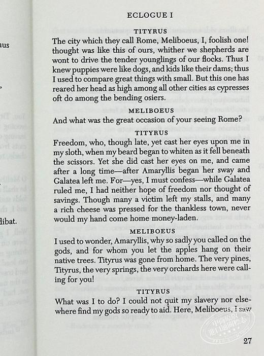 【中商原版】维吉尔作品集上 牧歌集农事诗埃涅阿斯纪1至6 共12 洛布古典丛书 原文拉英对照版 Eclogues Georgics Aeneid Books Ovid 商品图6