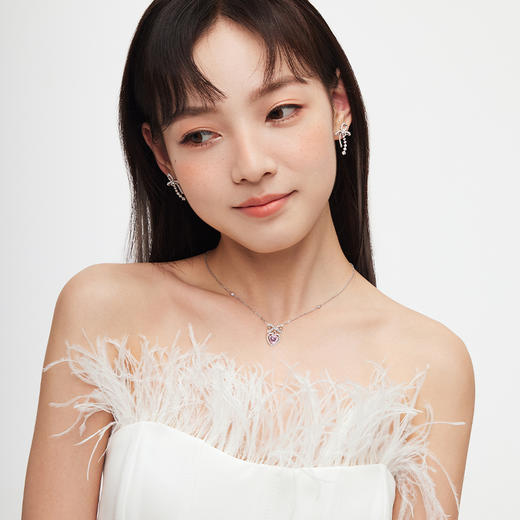 卡蒂罗心动结项链女纯银轻奢小众设计款锁骨链2022年新款生日礼物 商品图1