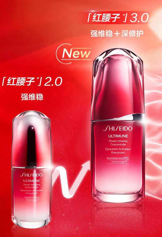 资生堂红妍肌活密集修护套装3.0版 75ml+50ml 红腰子精华 商品图4