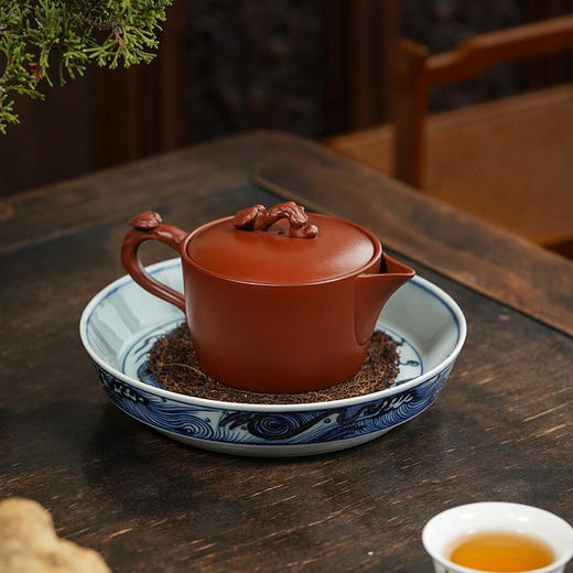龙德堂陶艺  范泽锋设计  蒋振英制作《壶浚·灵芝》原矿大红袍 150cc【预售】 商品图2
