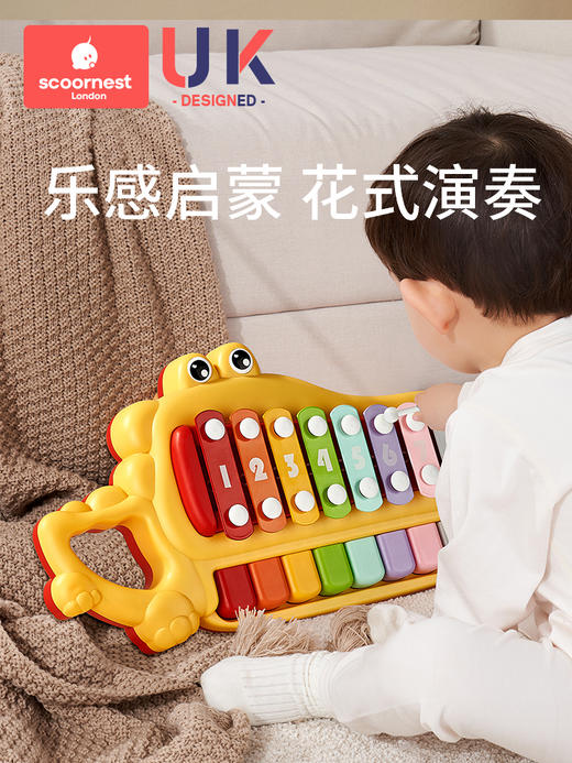 科巢益智音乐玩具手敲琴宝宝八音琴钢琴儿童早教乐器 商品图0