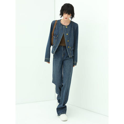 COCOBELLA【瑕疵】复古丹宁水洗牛仔裤DN630 商品图1