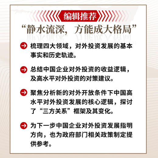 静水流深：高水平对外投资的实践逻辑 谢琳灿著国际投资全球化对外贸易中国经济企业管理书籍 商品图2