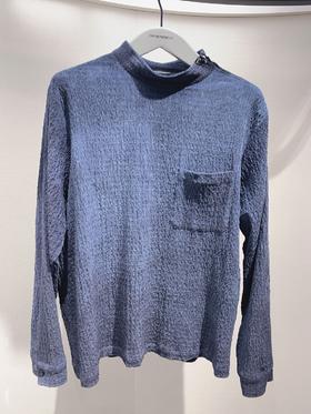 E ARMANI 上衣男  H31R09C1083-919 牛子蓝.2%ELASTANE 98%COTTON