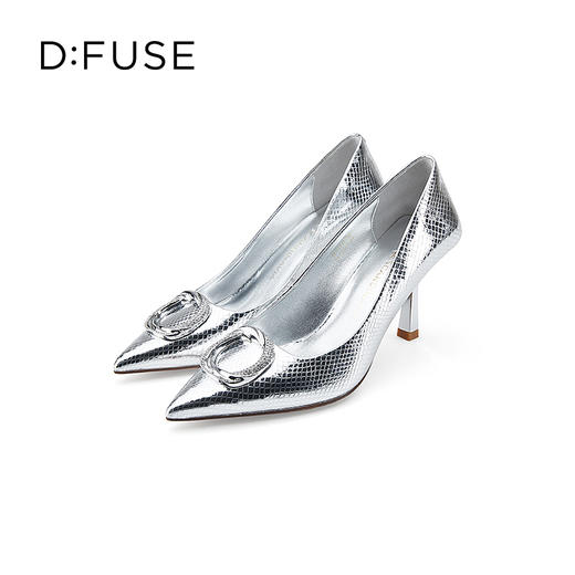 D:FUSE/迪芙斯尖头闪面高跟尖头高跟鞋DF31111100 商品图2