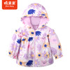 棉果果商场同款春季新品女童带里子外套印花连帽风衣中长款小花边甜美可爱帽子不可拆M122130323043 商品缩略图2