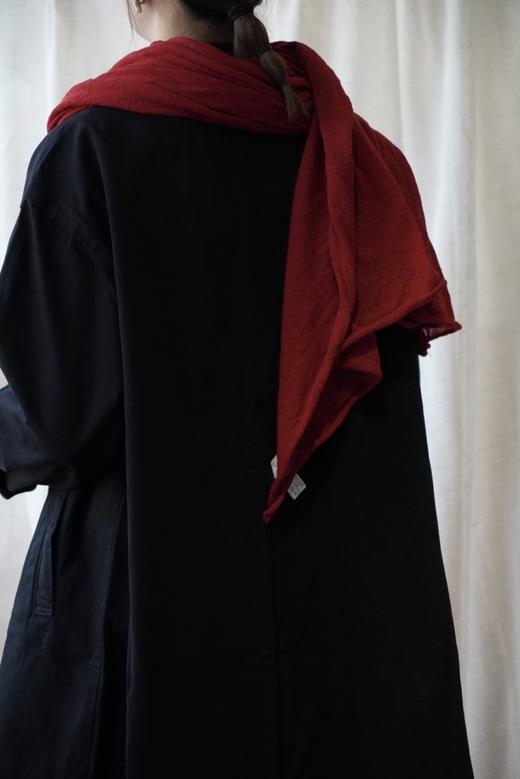 (5折) HARVESTY 卡其/黑色长外套大衣 商品图13