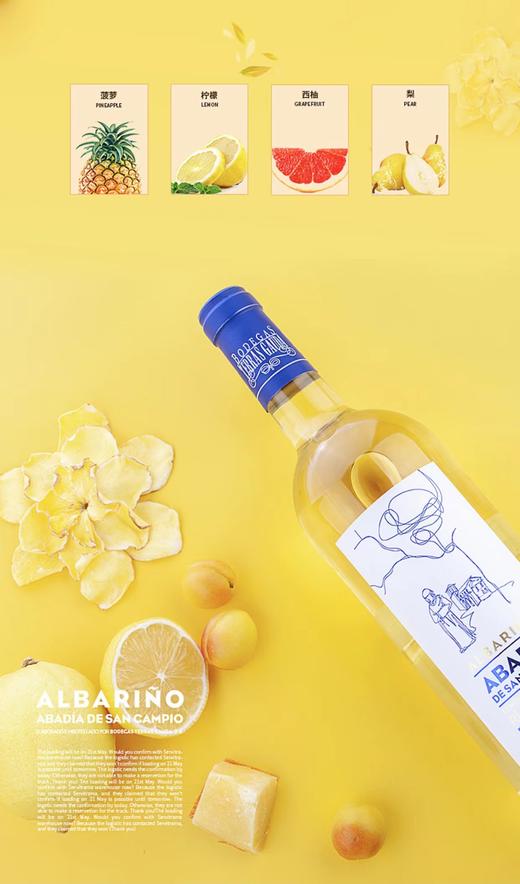 【海马刀】蓝色修道院干白葡萄酒-西班牙原装进口-蓝修750mlx2 商品图2