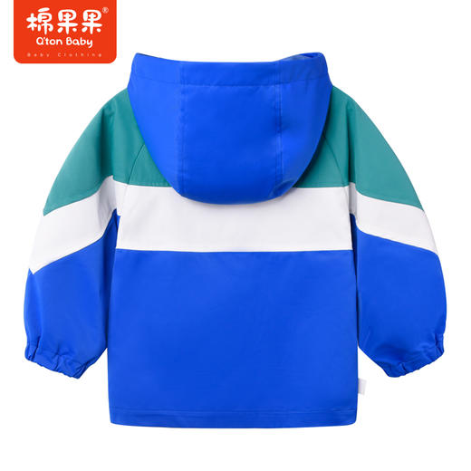 棉果果商场同款春季新品男童两件套冲锋衣潮流时尚帅气显白外套经典连帽拼色外套外套大衣冲锋衣M112100323019 商品图6