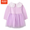 棉果果商场同款春季新品女童大翻领网纱连衣裙甜美气质圆领纱纱公主连衣裙M122700223064 商品缩略图7