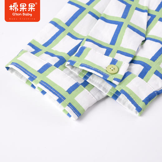 棉果果商场同款春季新品男童经典百搭上身效果好舒适柔软亲肤小清新格子衬衫M112150223028 商品图2