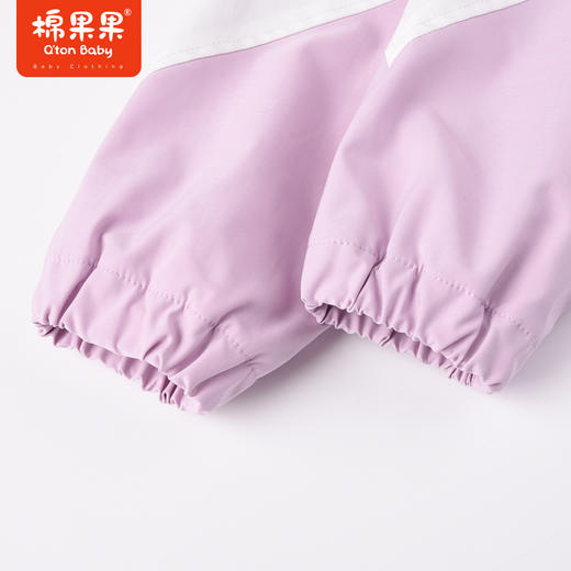 棉果果商场同款春季新品女童两件套一衣三穿马甲外套拼色时尚外穿休闲风气质柔软帽子不可拆冲锋衣M122100323042 商品图5