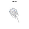 ZEGL设计师冰凝城堡系列城堡时钟耳环女2022年新款潮耳钉银针耳饰 商品缩略图2