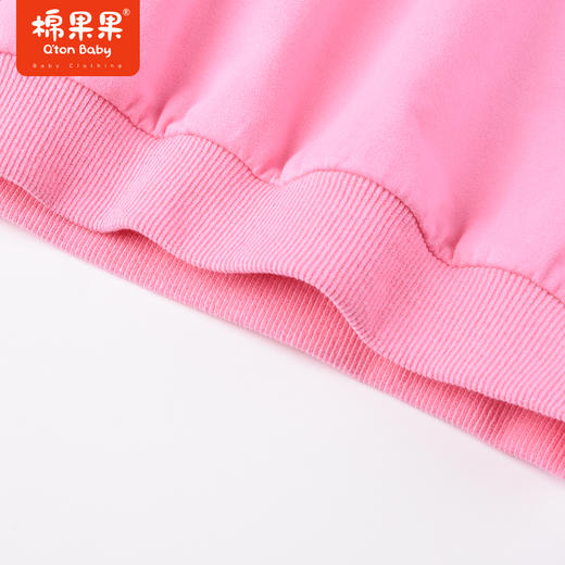 棉果果商场同款春季女童新品圆领套头卫衣舒适柔软纯棉小毛圈甜美显白M122180223063 商品图2
