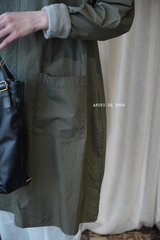 （6折）g军绿色口袋圆领衬衣 商品图10