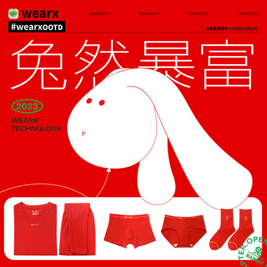 2023年WEARX兔年新款鸿运套装 新品兔年大吉 商品图0