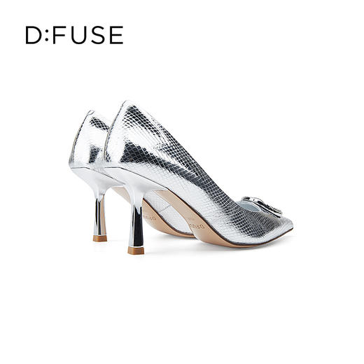 D:FUSE/迪芙斯尖头闪面高跟尖头高跟鞋DF31111100 商品图3