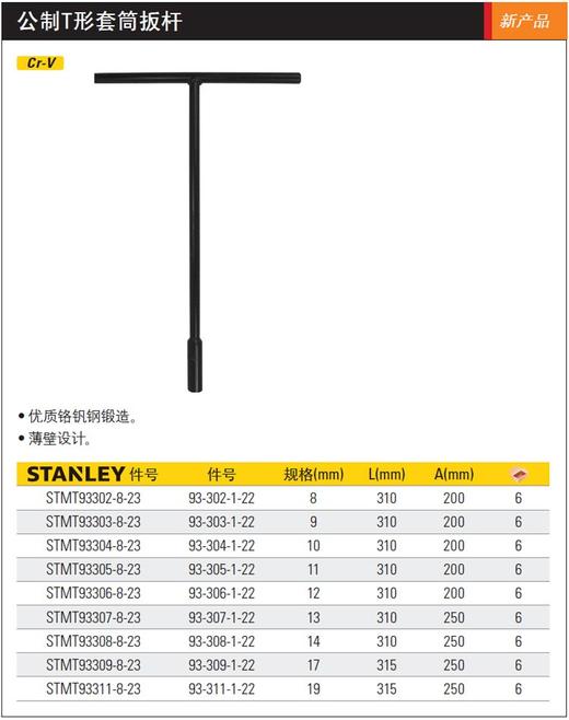 万克宝/史丹利T型套筒扳手 商品图1
