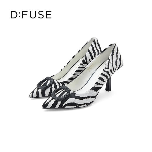 D:FUSE/迪芙斯尖头闪面高跟尖头高跟鞋DF31111100 商品图7