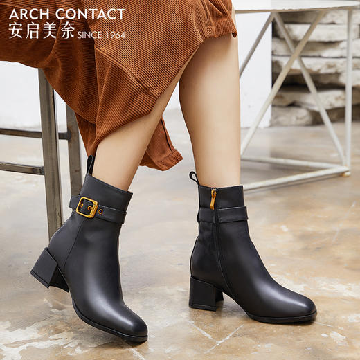 ARCHCONTACT安启美奈百搭舒适高跟女靴 商品图6