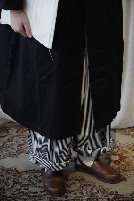 (5折) HARVESTY 卡其/黑色长外套大衣 商品图1