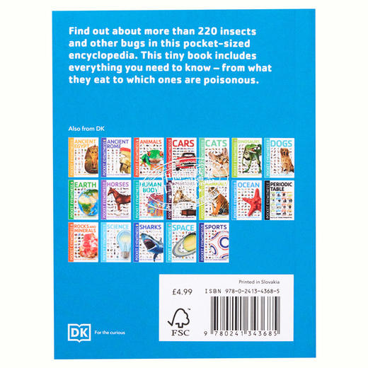 【中商原版】DK目击者口袋系列 昆虫	Pocket Eyewitness Insects	DK 英文原版 昆虫百科 商品图2