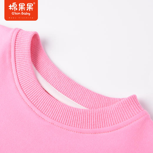 棉果果商场同款春季女童新品圆领套头卫衣舒适柔软纯棉小毛圈甜美显白M122180223063 商品图4