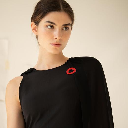 北京仓｜Joidart-MIRÓ-红色 珐琅 胸针［西班牙设计师］ 商品图4