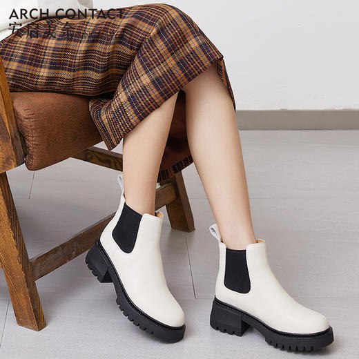 ARCHCONTACT安启美奈舒适低跟女靴 商品图7