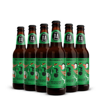 京A嘉士伯旗下 国产精酿 IPA啤酒 美式精酿 酒花飞拳 330ml*6瓶 商品图2