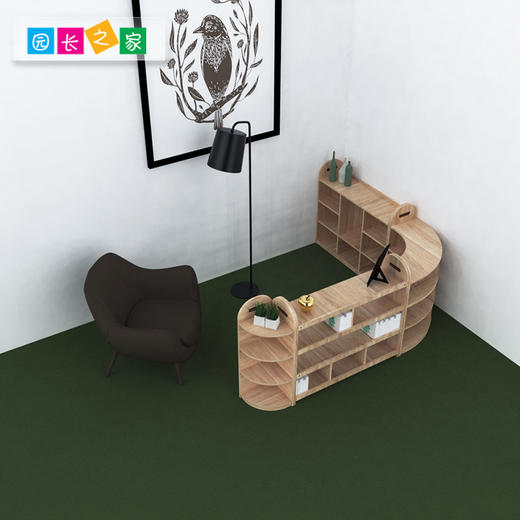 园长之家幼儿园玩具柜区角柜橡木教具架 商品图4