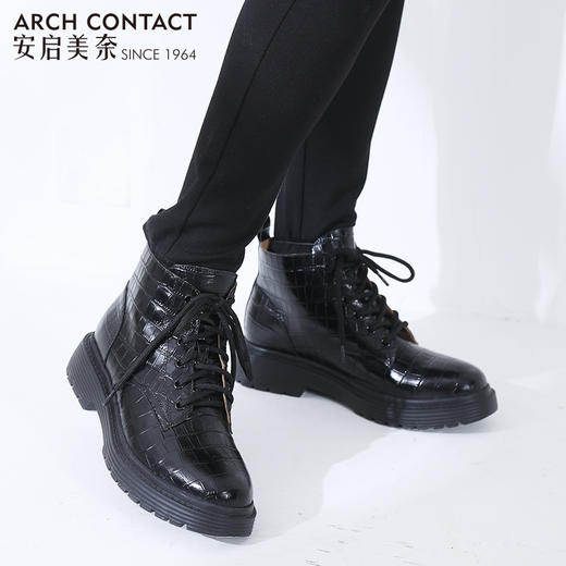 ARCHCONTACT安启美奈舒适低跟女靴 商品图14