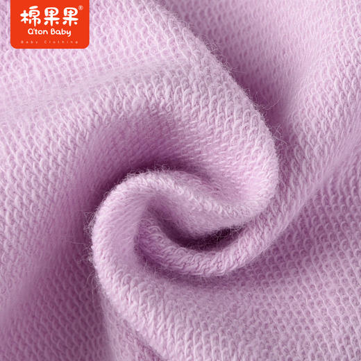 棉果果商场同款春季新品女童气质紫色休闲运动贴身舒适纯棉小毛圈针织长裤M122200223074 商品图2
