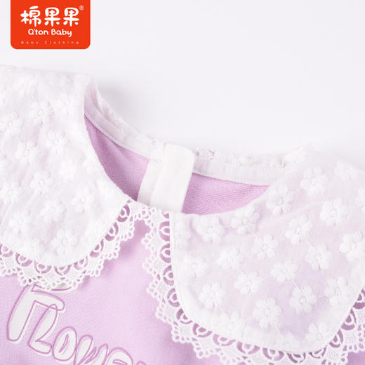 棉果果商场同款春季新品女童大翻领网纱连衣裙甜美气质圆领纱纱公主连衣裙M122700223064 商品图8