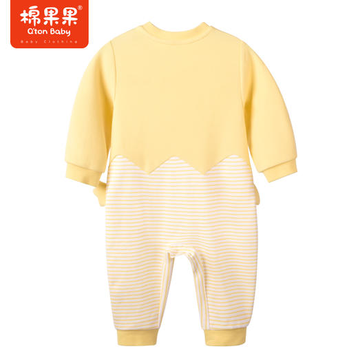 棉果果商场同款春季新品男女童小宝宝两岁内带帽爬服可爱童趣纯棉亲肤柔软套头加帽哈衣连体衣M112727223013 商品图4