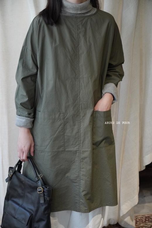 （6折）g军绿色口袋圆领衬衣 商品图8