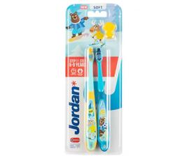挪威Jordan婴童牙刷6-9岁两支装（颜色随机）
