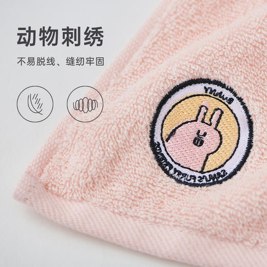 三利儿童毛巾4条装 纯棉洗脸洗澡小面巾宝宝柔软家用吸水不易掉毛 商品图2