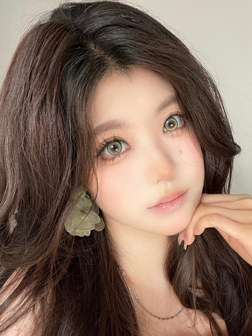 『日抛中直径』WOOLILENS-龙井辣妹-14.2mm 【日抛 0-800度 无525/575 】 商品图3