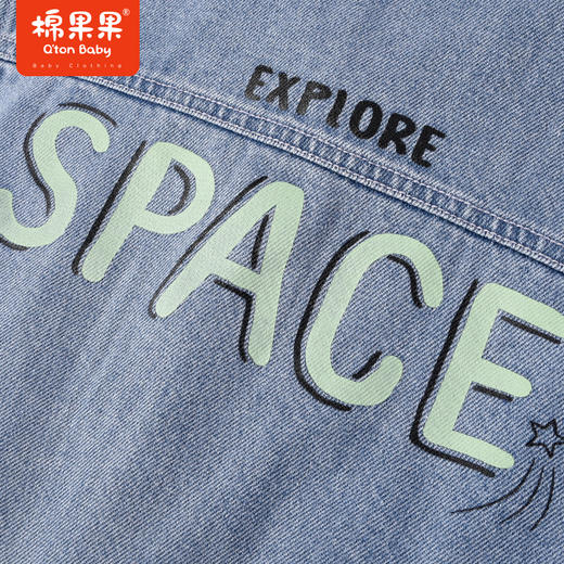 棉果果商场同款春季新品男童复古时尚经典做旧休闲时尚风百搭牛仔马夹M112171423017 商品图5