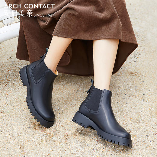 ARCHCONTACT安启美奈舒适低跟女靴 商品图9