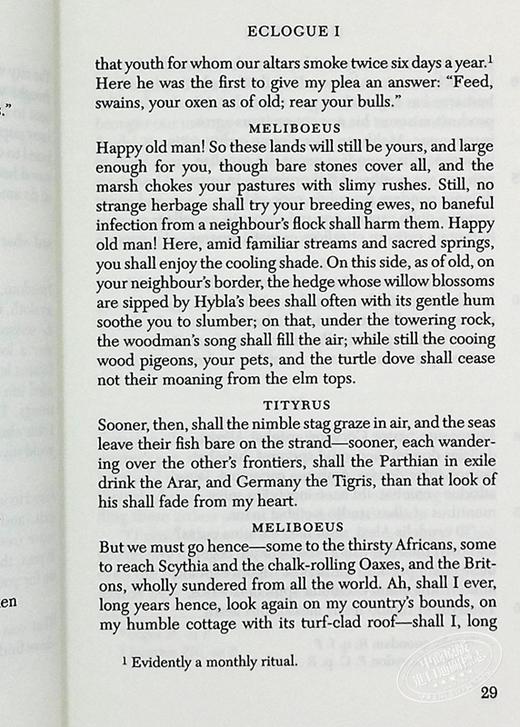 【中商原版】维吉尔作品集上 牧歌集农事诗埃涅阿斯纪1至6 共12 洛布古典丛书 原文拉英对照版 Eclogues Georgics Aeneid Books Ovid 商品图7